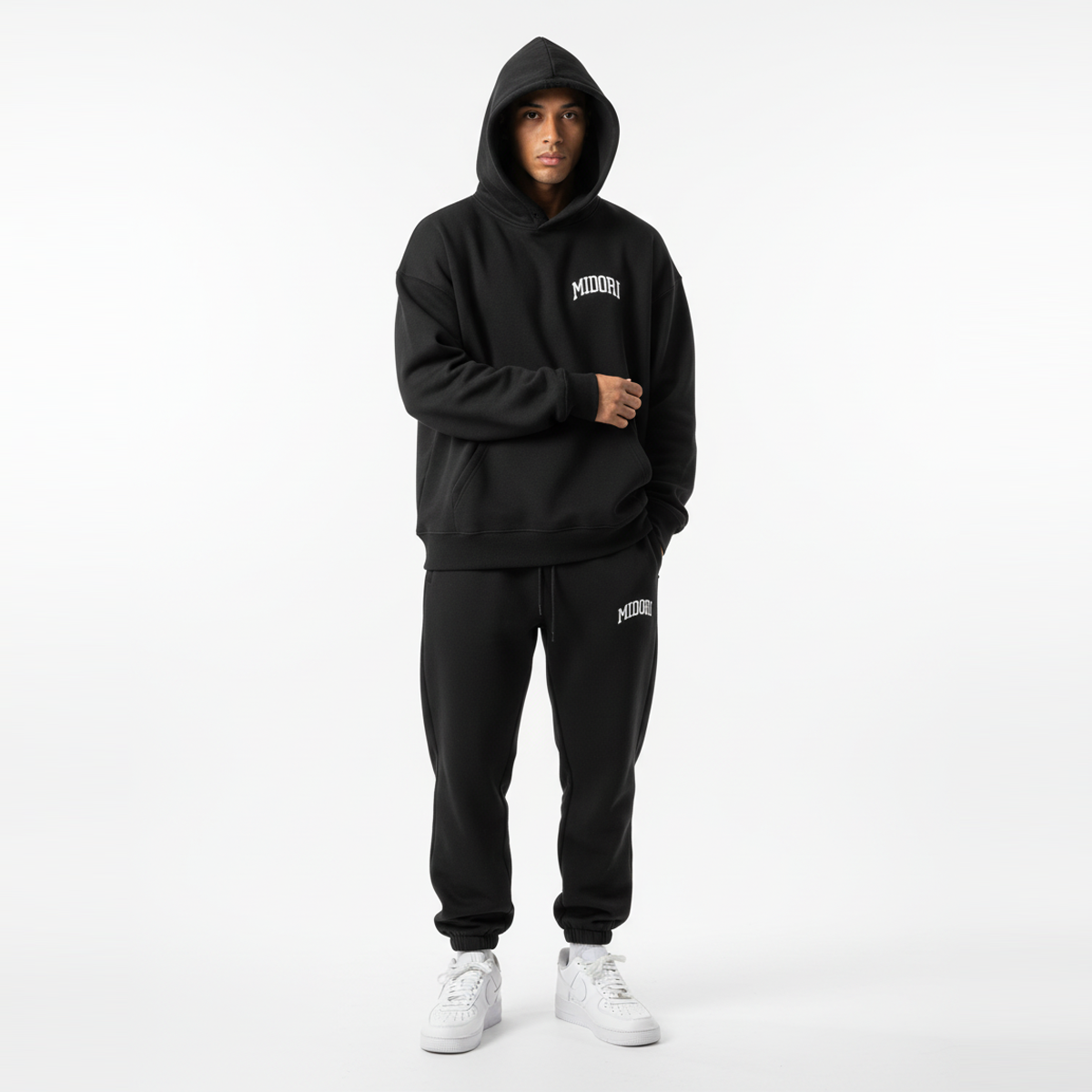 College hoodie - black