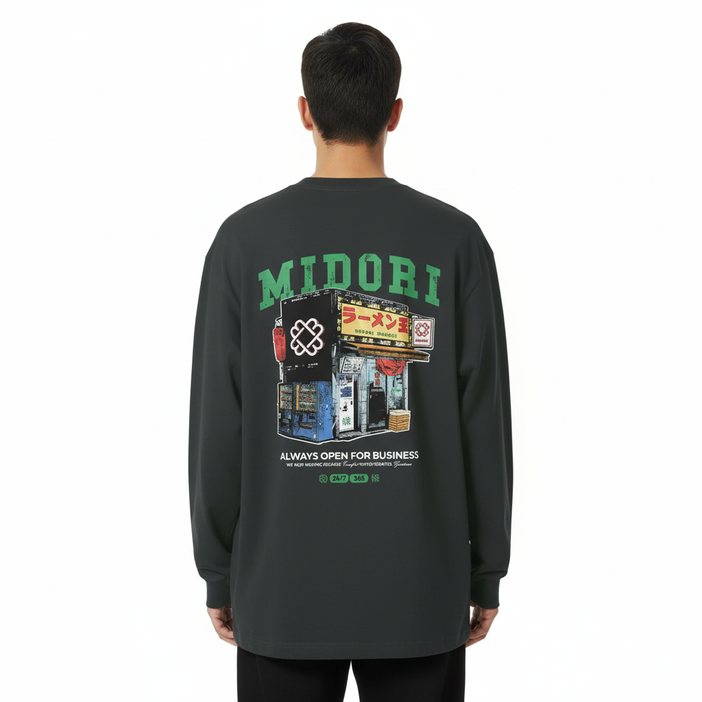 Business Longsleeve - Charcoal