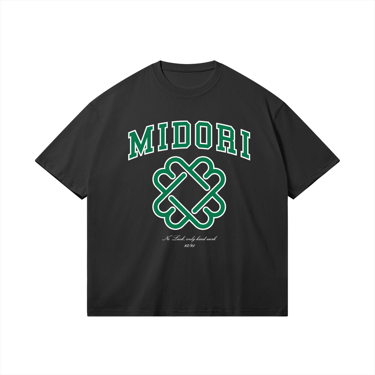 College initial tee - Black